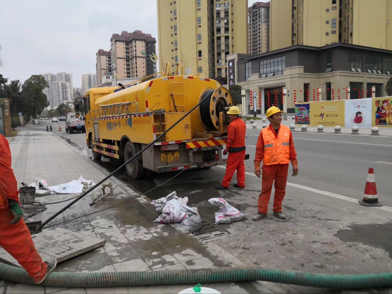 台山排污管道清淤-管道清洗